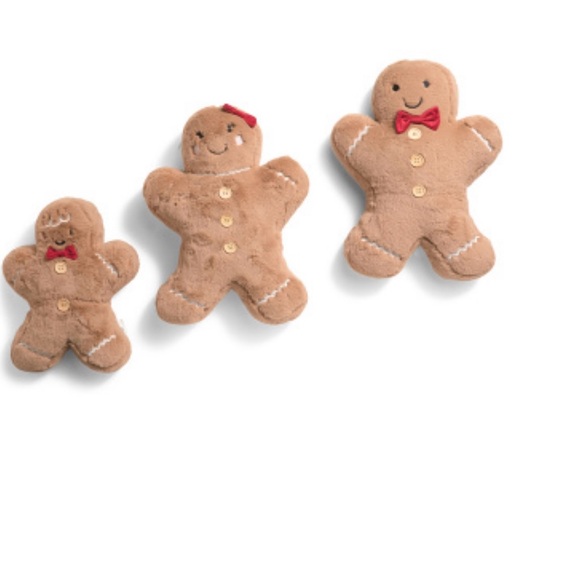 cupcakes & cashmere Other - 3 Gingerbread Family Christmas Pillows Cupcakes Cashmere NWT